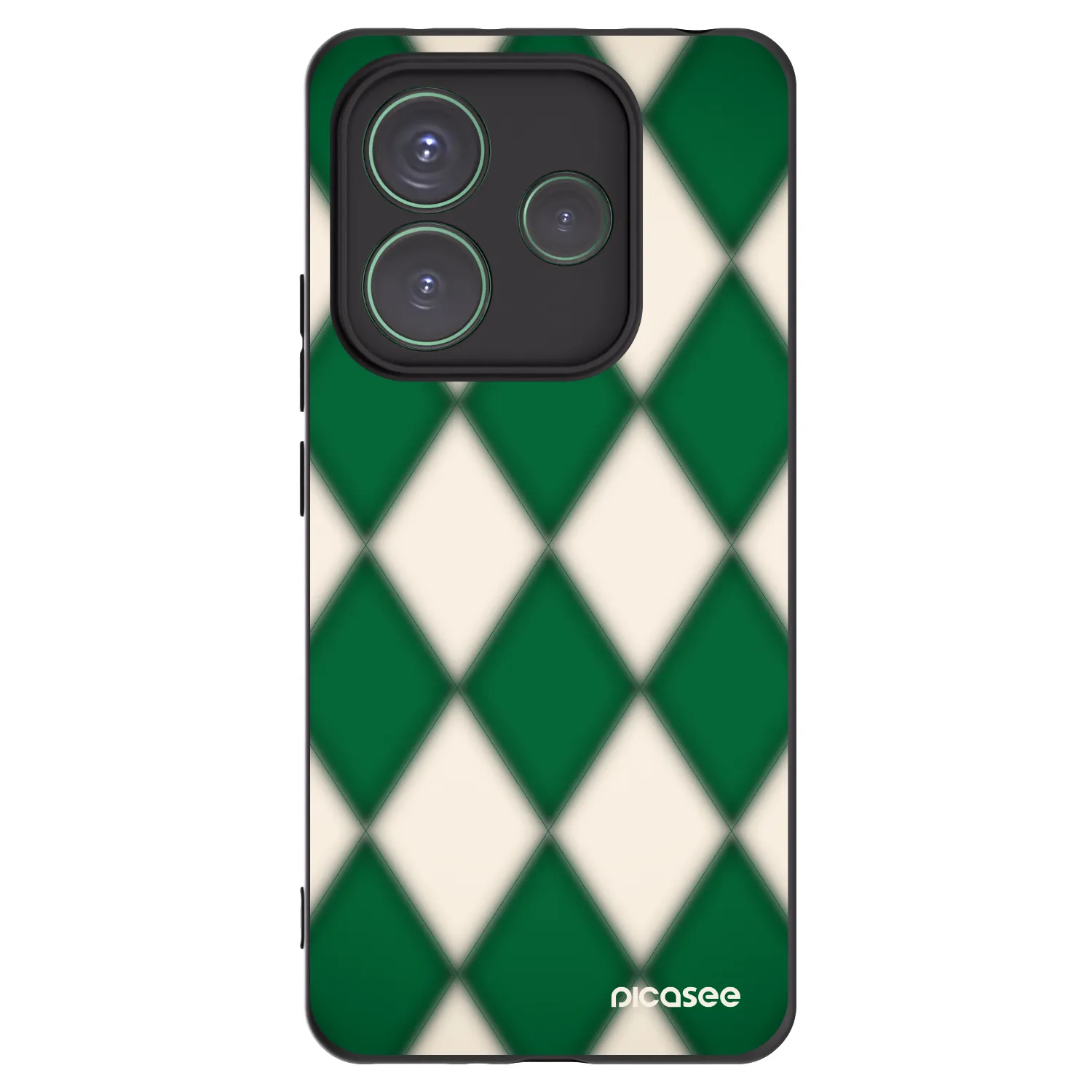 Picasee fekete szilikon tok az alábbi mobiltelefonokra Xiaomi Redmi Note 14 5G - Emerald Diamond