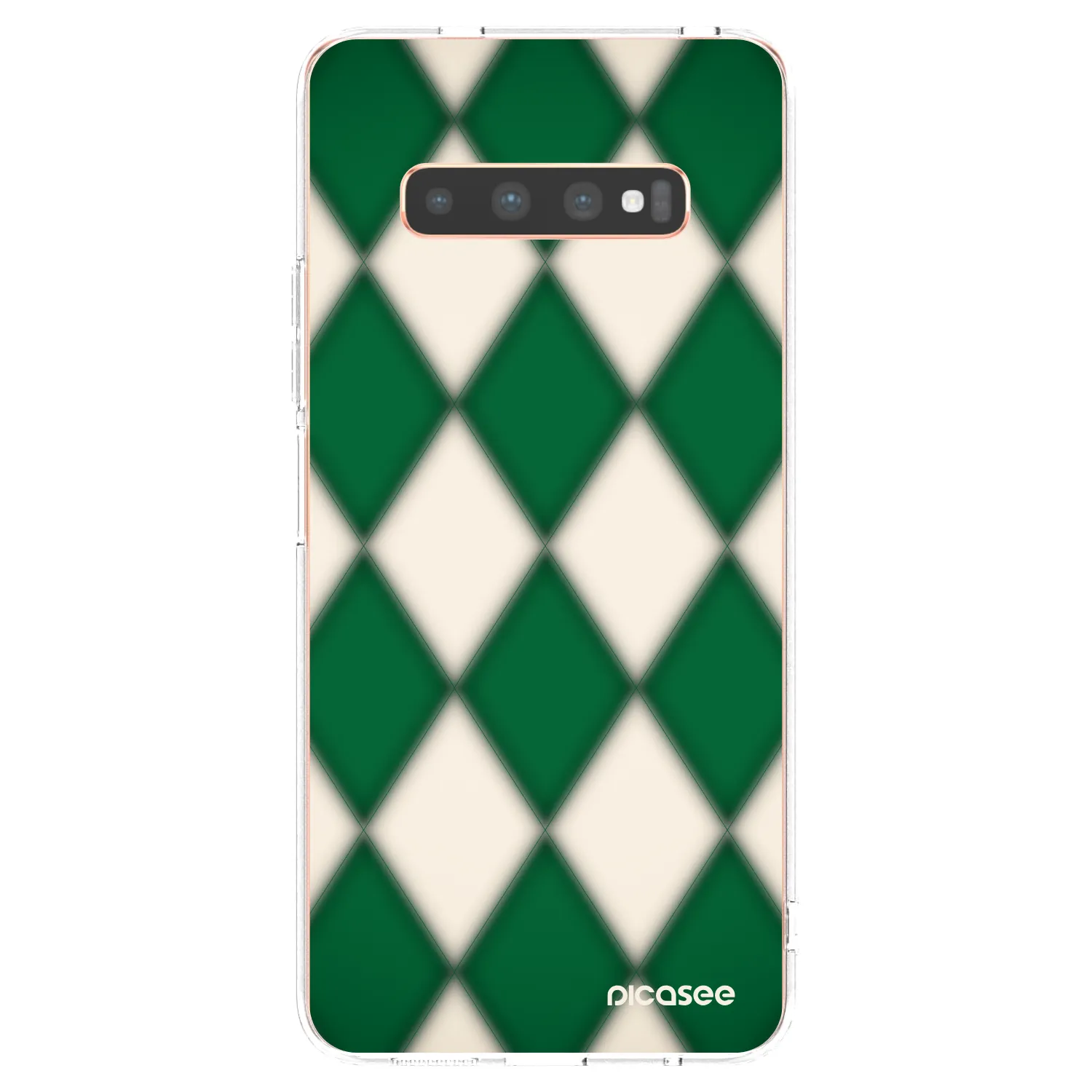 Picasee átlátszó szilikon tok az alábbi mobiltelefonokra Samsung Galaxy S10 Plus G975 - Emerald Diamond