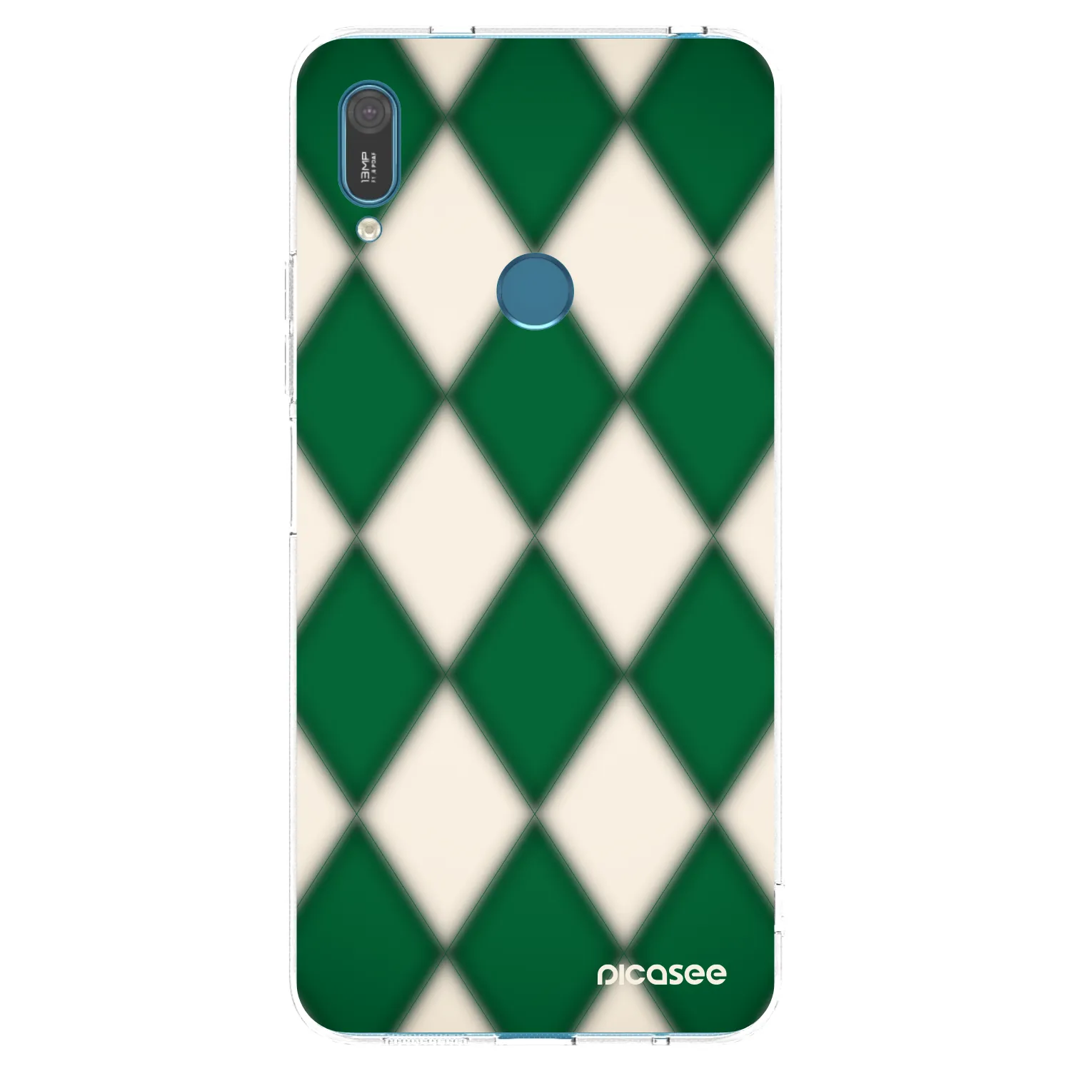Picasee átlátszó szilikon tok az alábbi mobiltelefonokra Huawei Y7 2019 - Emerald Diamond