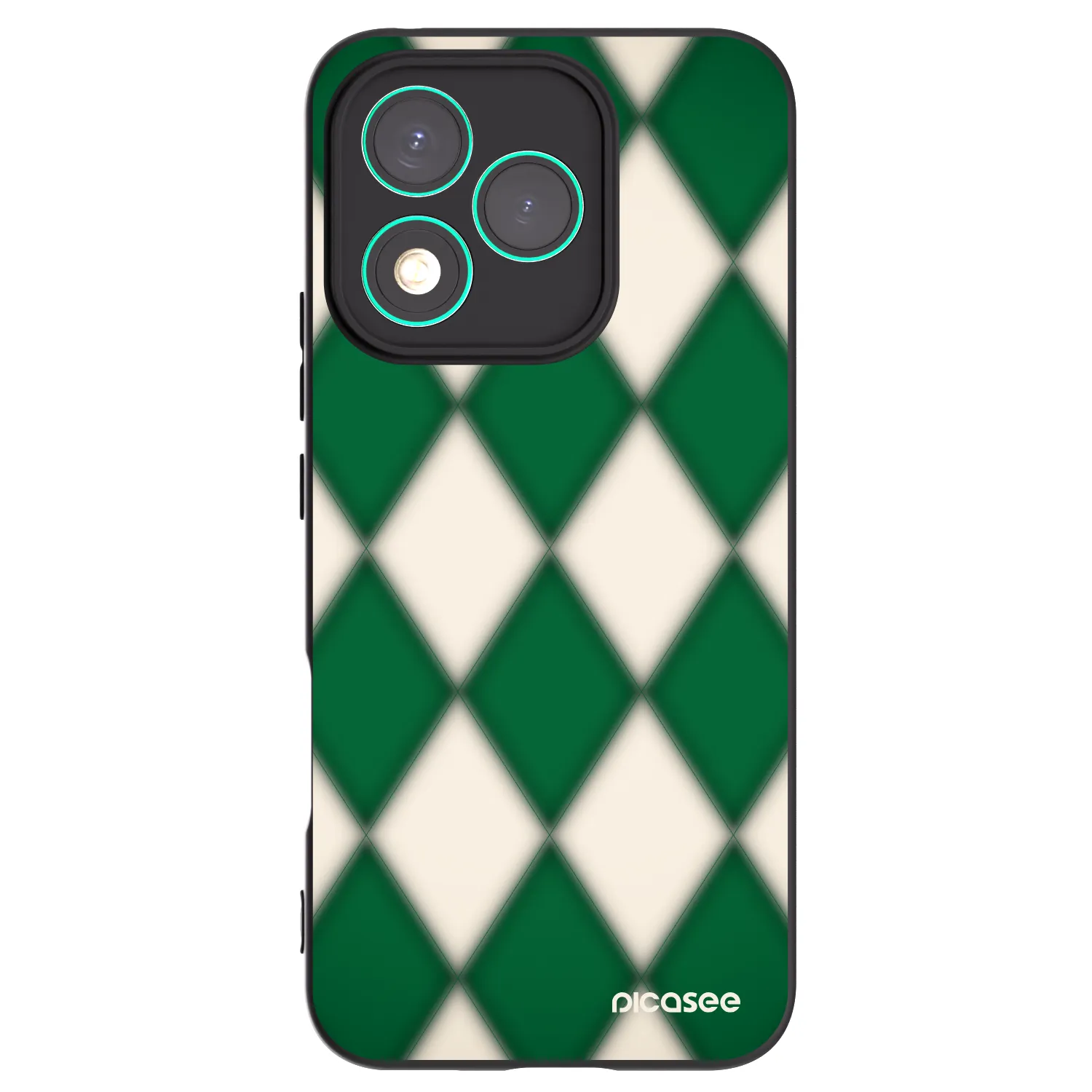Picasee fekete szilikon tok az alábbi mobiltelefonokra Honor 400 Lite 5G - Emerald Diamond