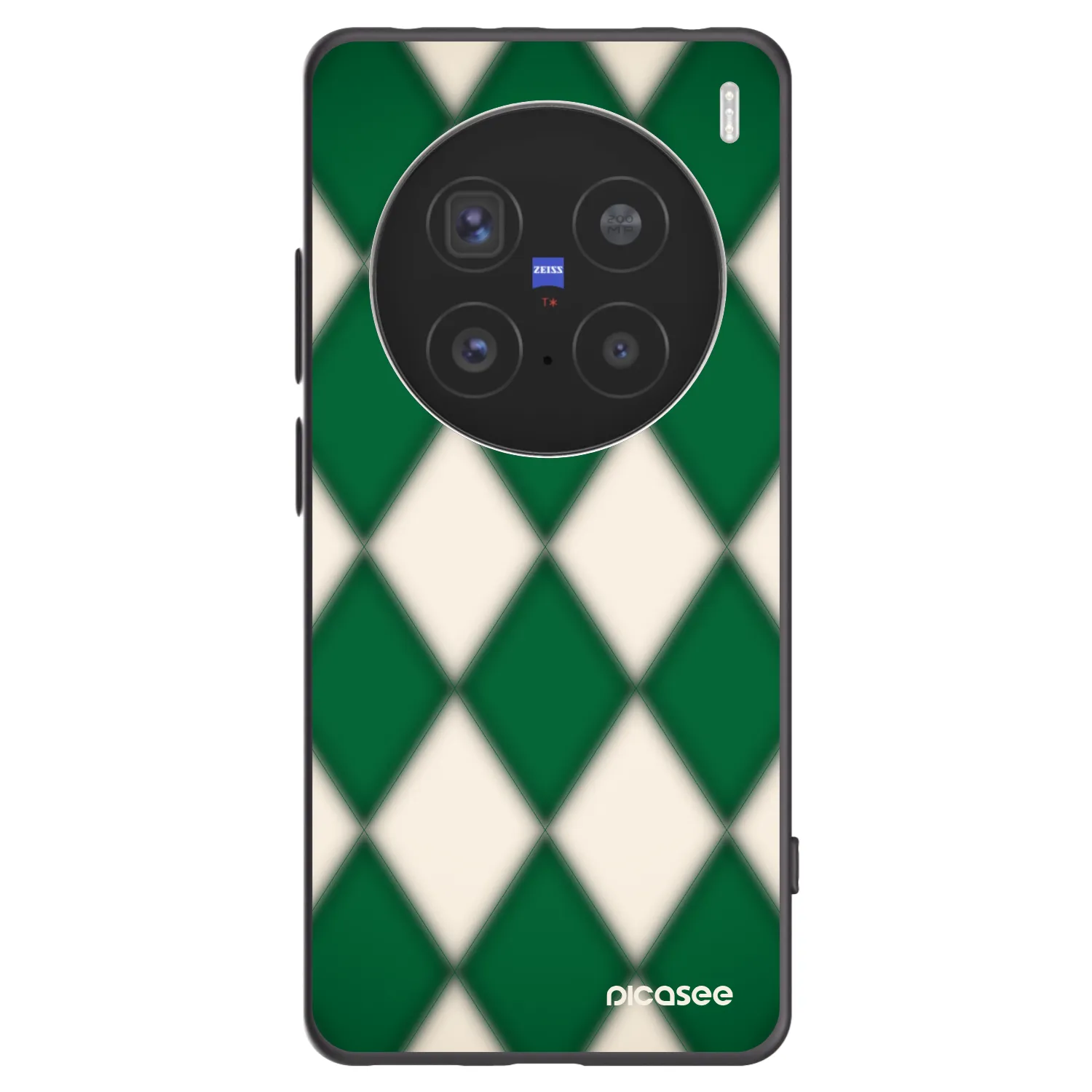 Picasee fekete szilikon tok az alábbi mobiltelefonokra Vivo X200 Pro - Emerald Diamond