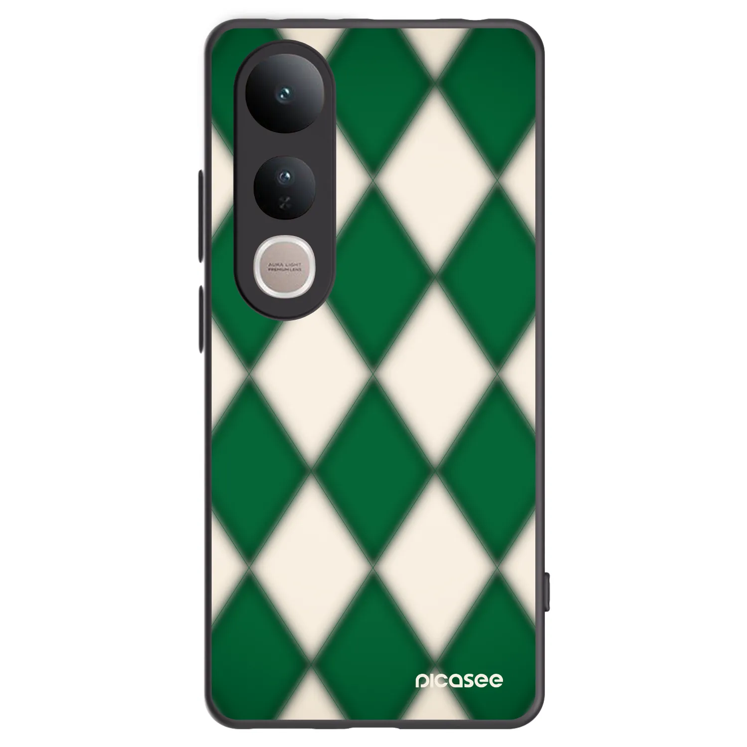 Picasee fekete szilikon tok az alábbi mobiltelefonokra Vivo V50 Lite 5G - Emerald Diamond