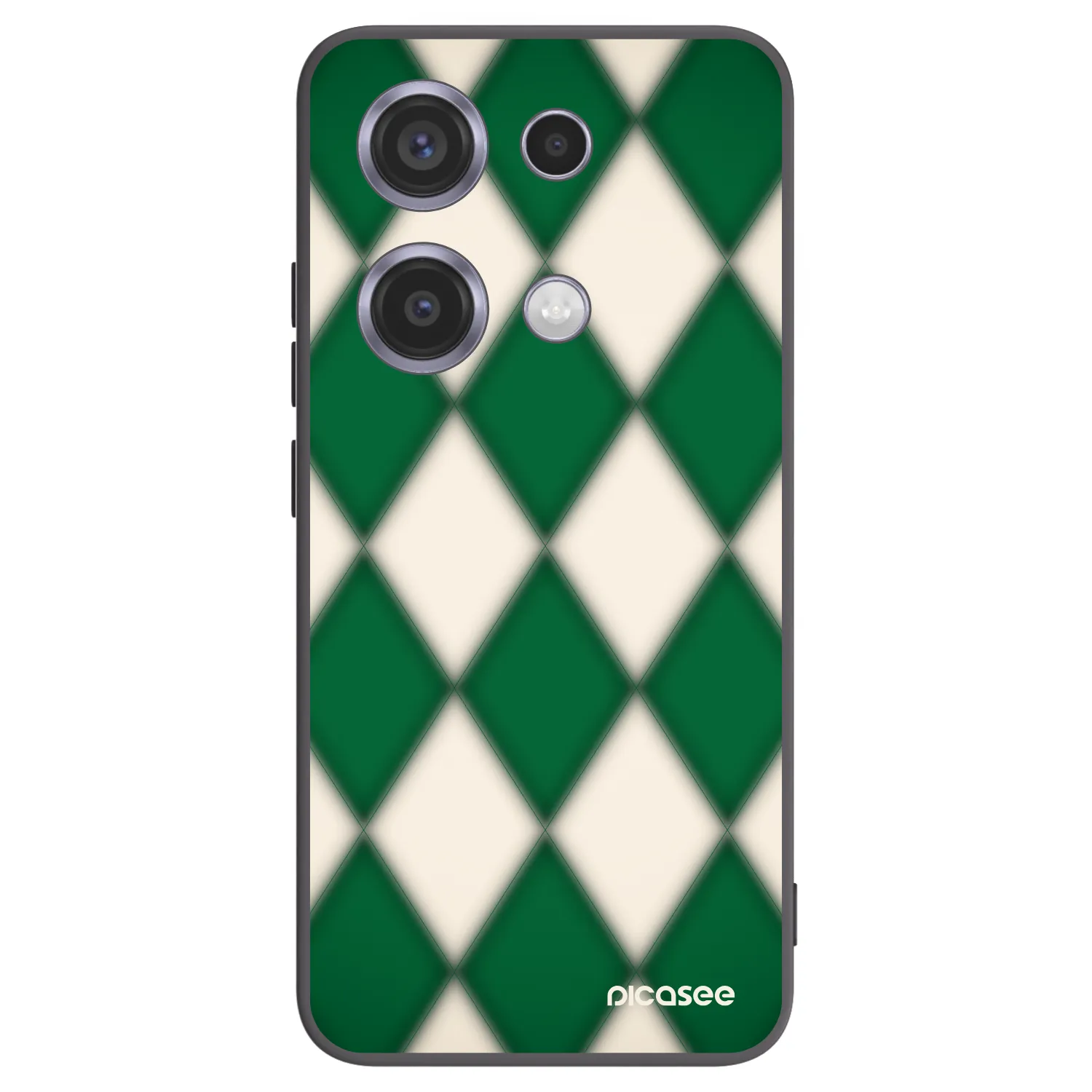 Picasee fekete szilikon tok az alábbi mobiltelefonokra Xiaomi Redmi Note 14S - Emerald Diamond