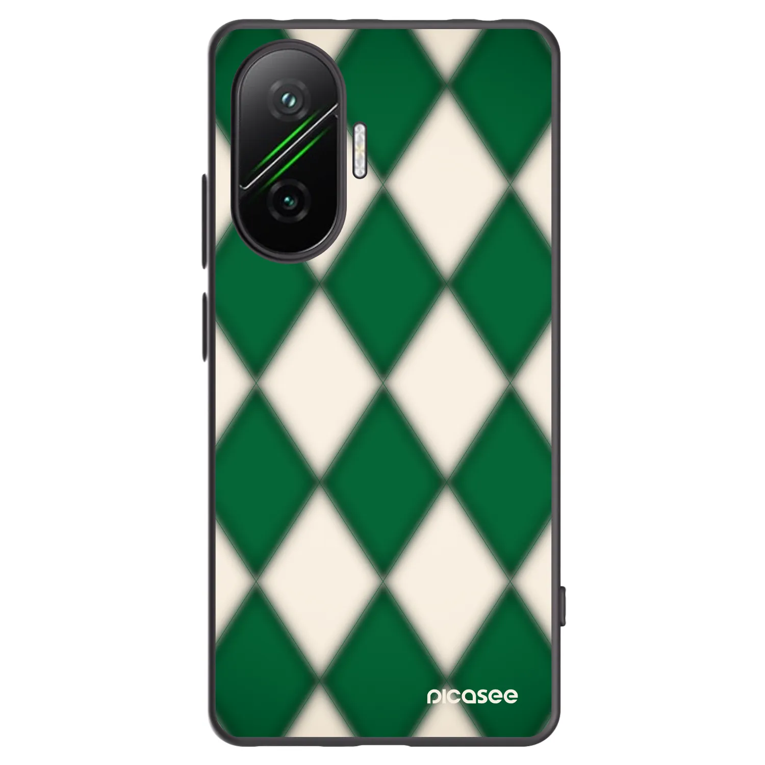 Picasee fekete szilikon tok az alábbi mobiltelefonokra Xiaomi Poco F7 5G - Emerald Diamond