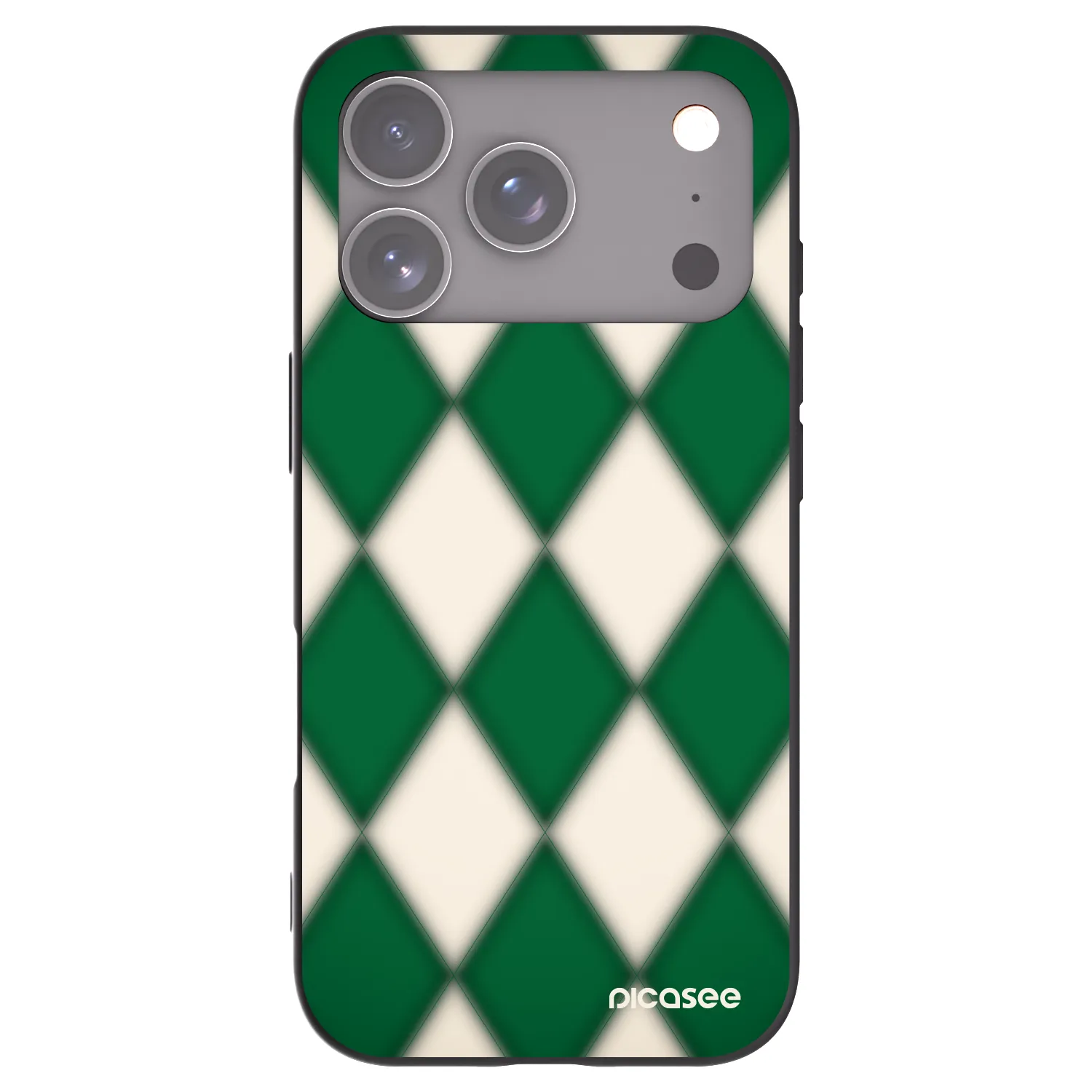 Picasee fekete szilikon tok az alábbi mobiltelefonokra Apple iPhone 17 Pro - Emerald Diamond