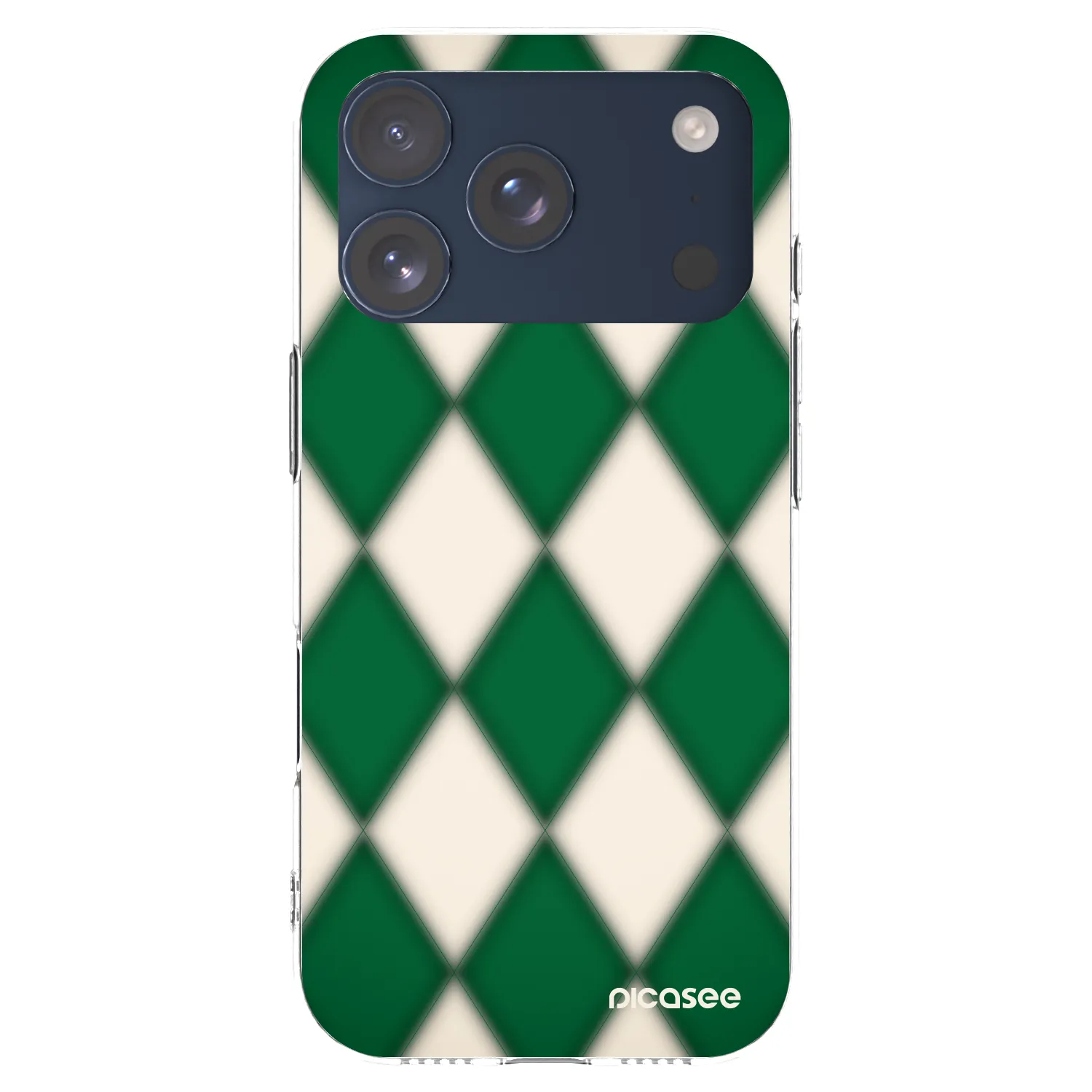 Picasee átlátszó szilikon tok az alábbi mobiltelefonokra Apple iPhone 17 Pro - Emerald Diamond