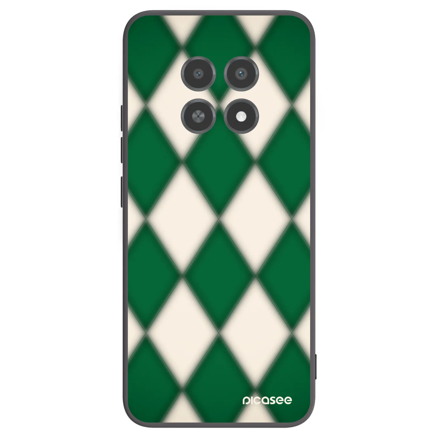 Picasee fekete szilikon tok az alábbi mobiltelefonokra Realme 12X - Emerald Diamond