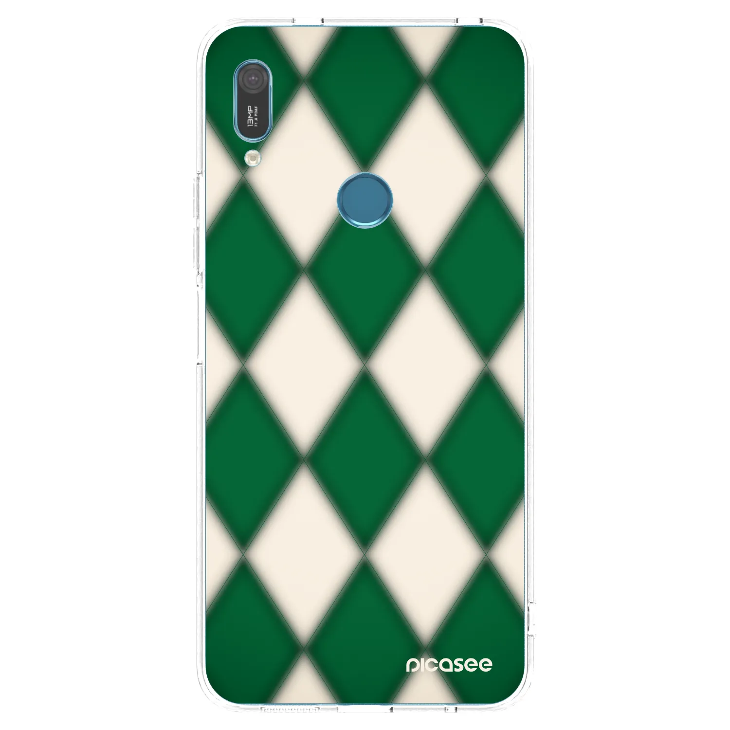Picasee átlátszó szilikon tok az alábbi mobiltelefonokra Huawei Y6 2019 - Emerald Diamond