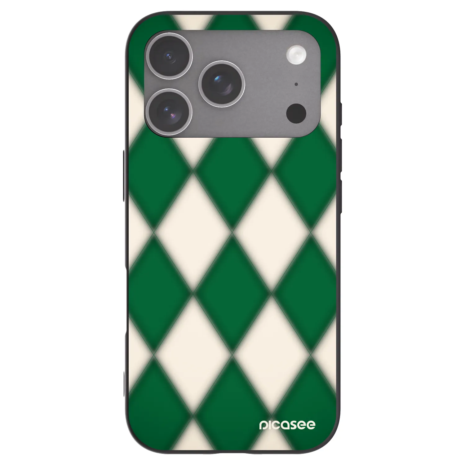 Picasee fekete szilikon tok az alábbi mobiltelefonokra Apple iPhone 18 Pro - Emerald Diamond