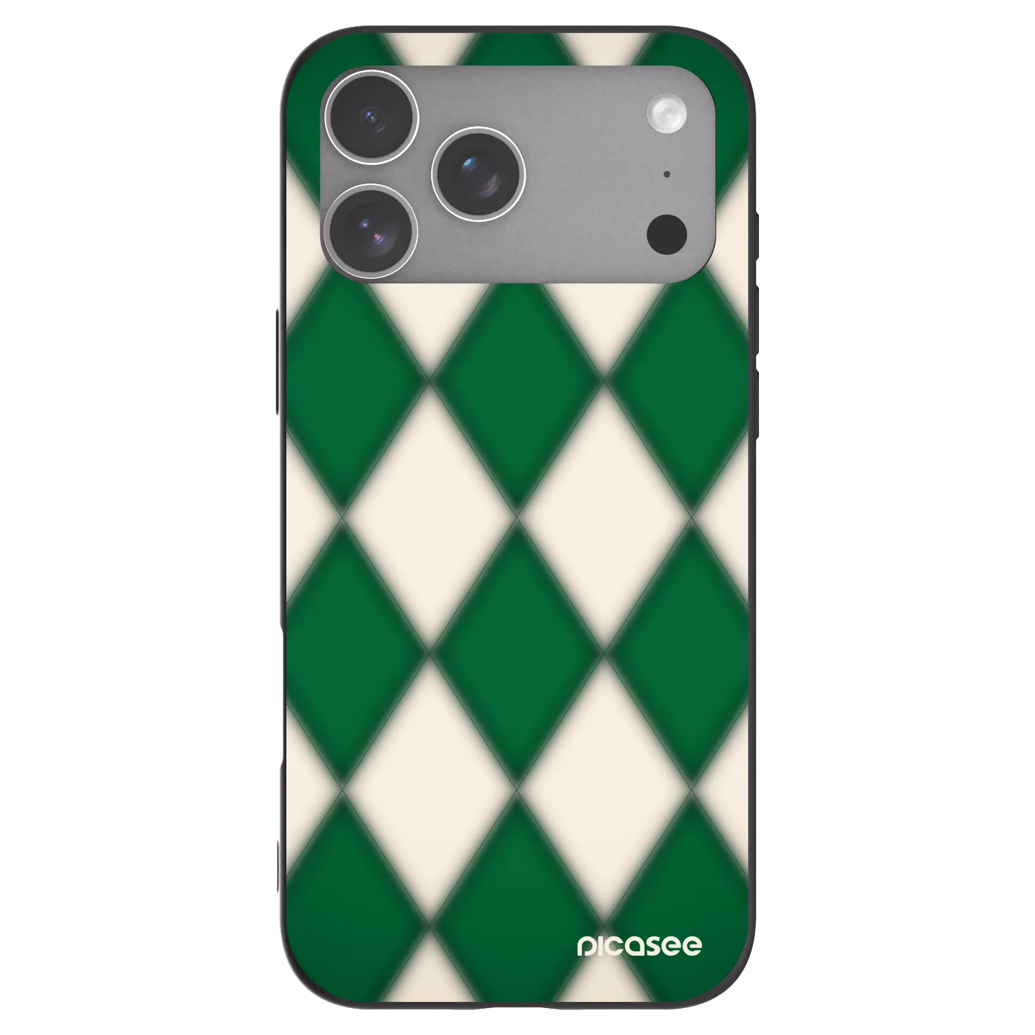 Picasee fekete szilikon tok az alábbi mobiltelefonokra Apple iPhone 18 Pro Max - Emerald Diamond