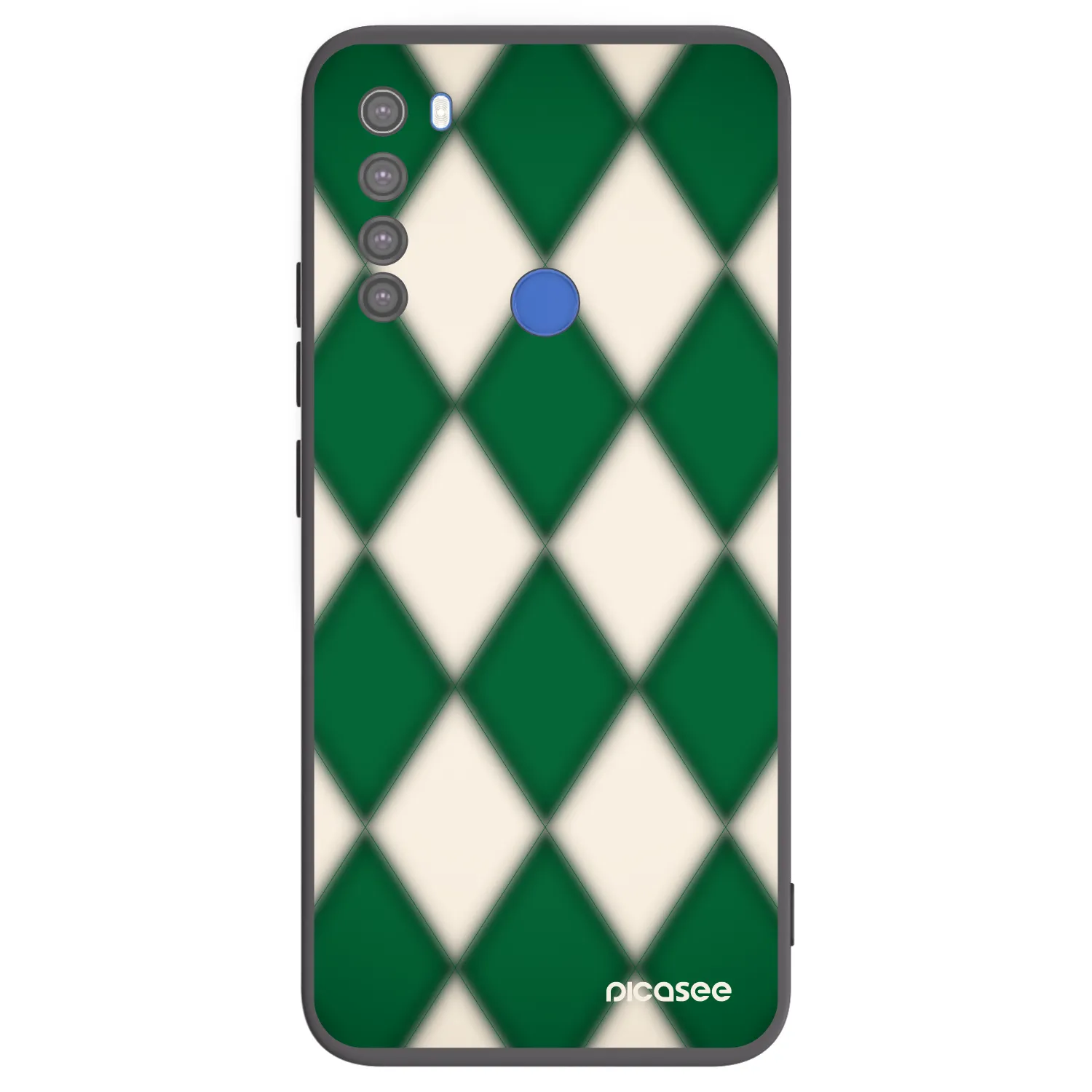 Picasee fekete szilikon tok az alábbi mobiltelefonokra Xiaomi Redmi Note 8T - Emerald Diamond