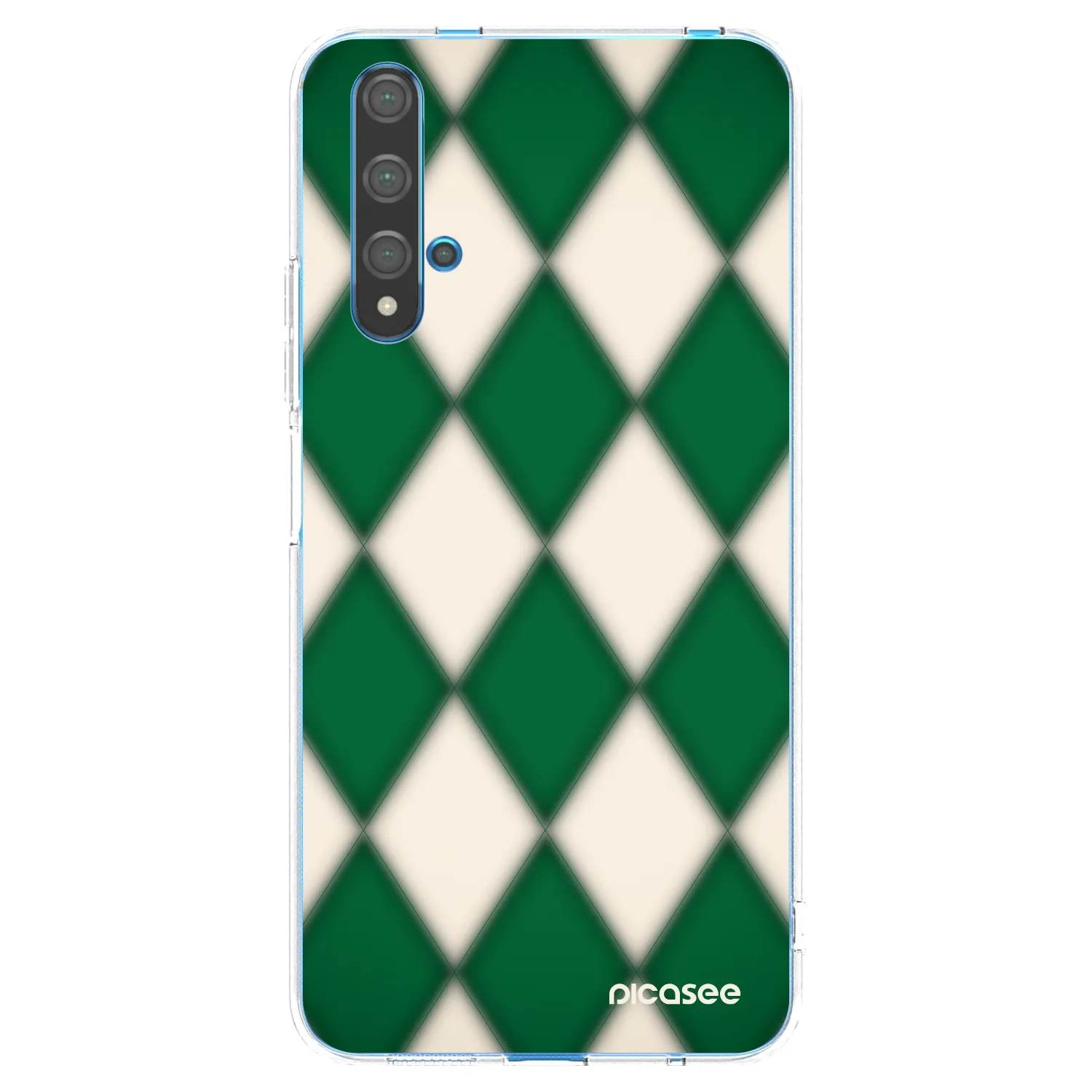 Picasee átlátszó szilikon tok az alábbi mobiltelefonokra Huawei Nova 5T - Emerald Diamond