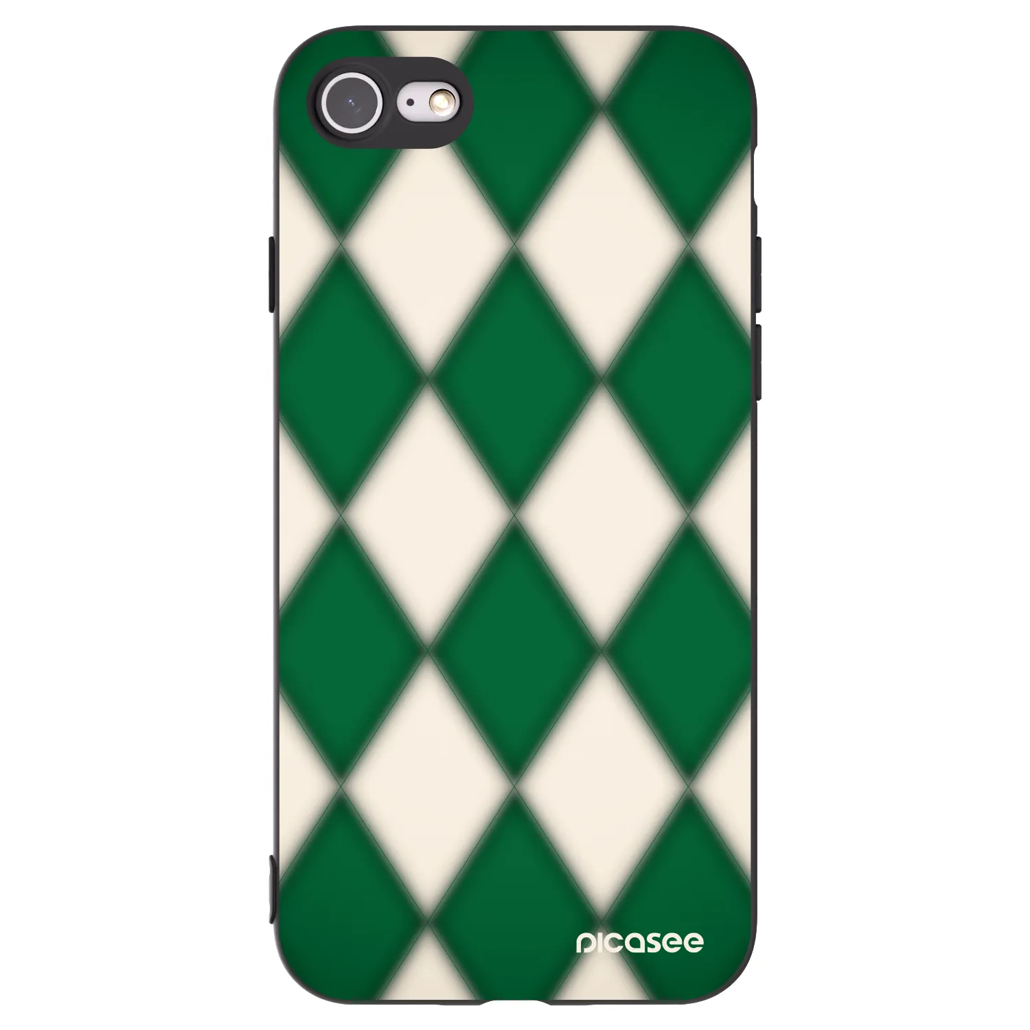 Picasee fekete szilikon tok az alábbi mobiltelefonokra Apple iPhone SE 2020 - Emerald Diamond