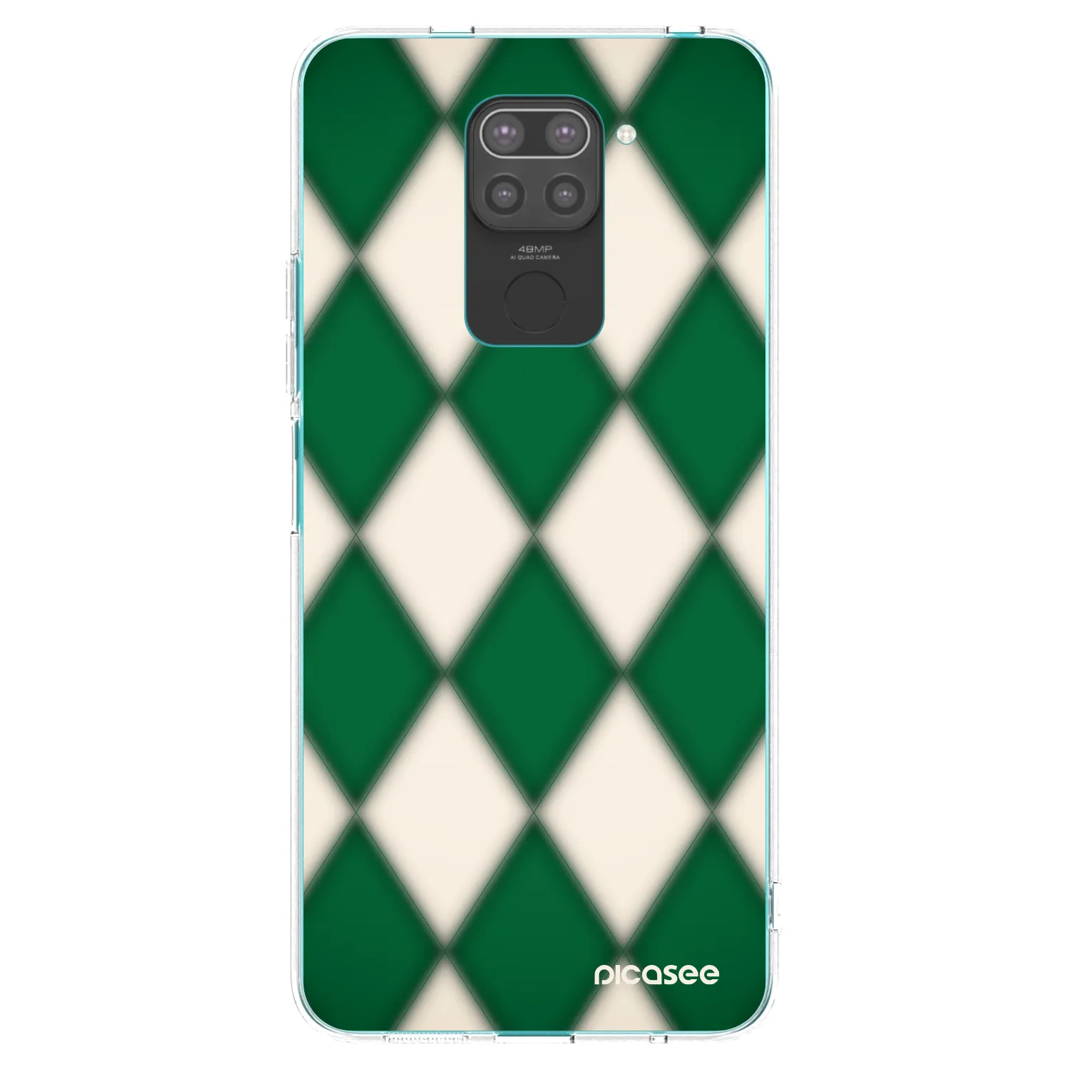 Picasee fekete szilikon tok az alábbi mobiltelefonokra Xiaomi Redmi Note 9 - Emerald Diamond