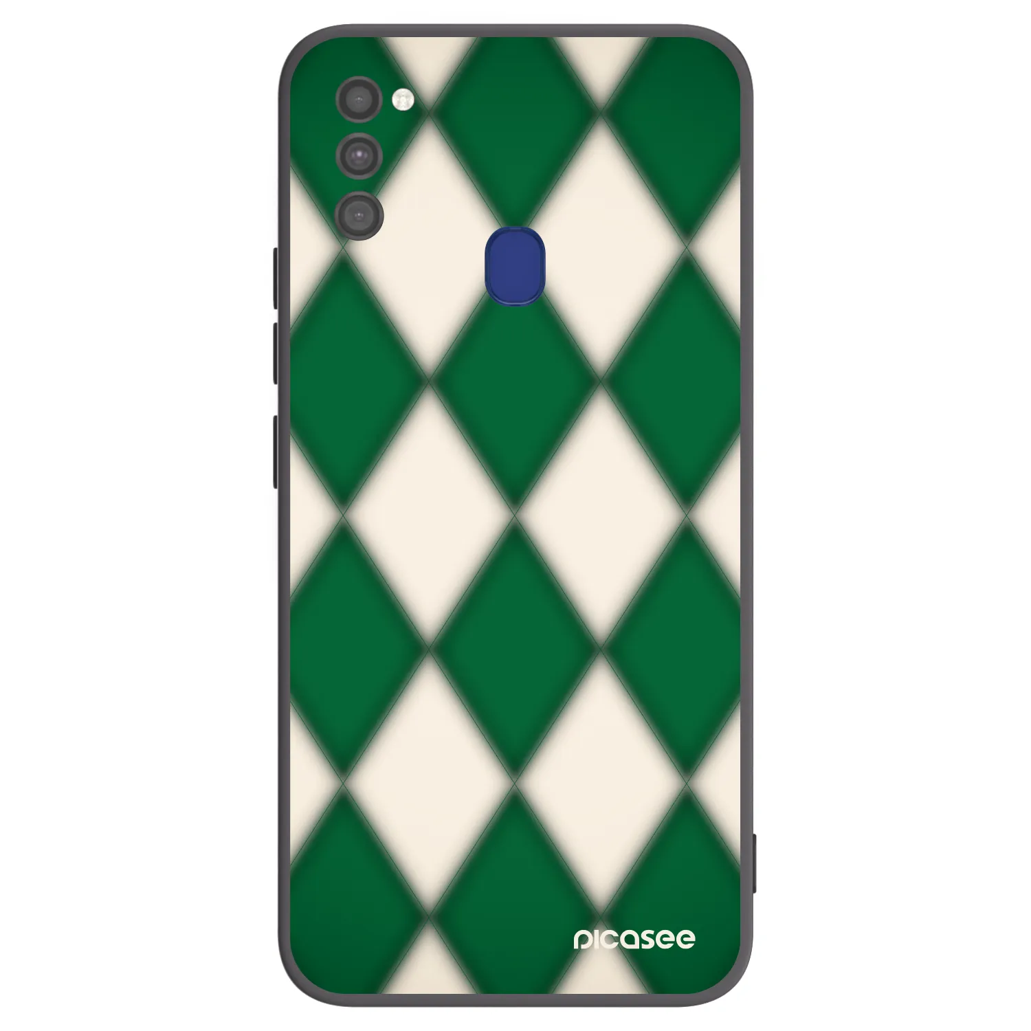 Picasee fekete szilikon tok az alábbi mobiltelefonokra Samsung Galaxy M21 M215F - Emerald Diamond
