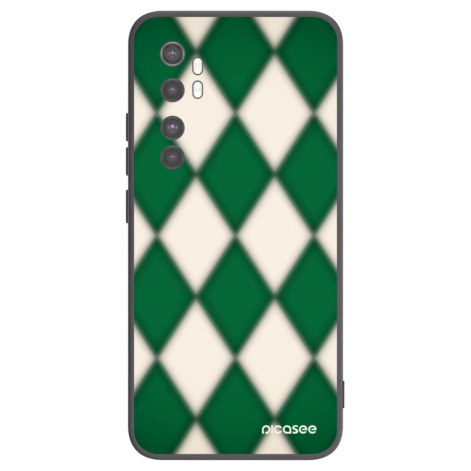 Picasee fekete szilikon tok az alábbi mobiltelefonokra Xiaomi Mi Note 10 Lite - Emerald Diamond