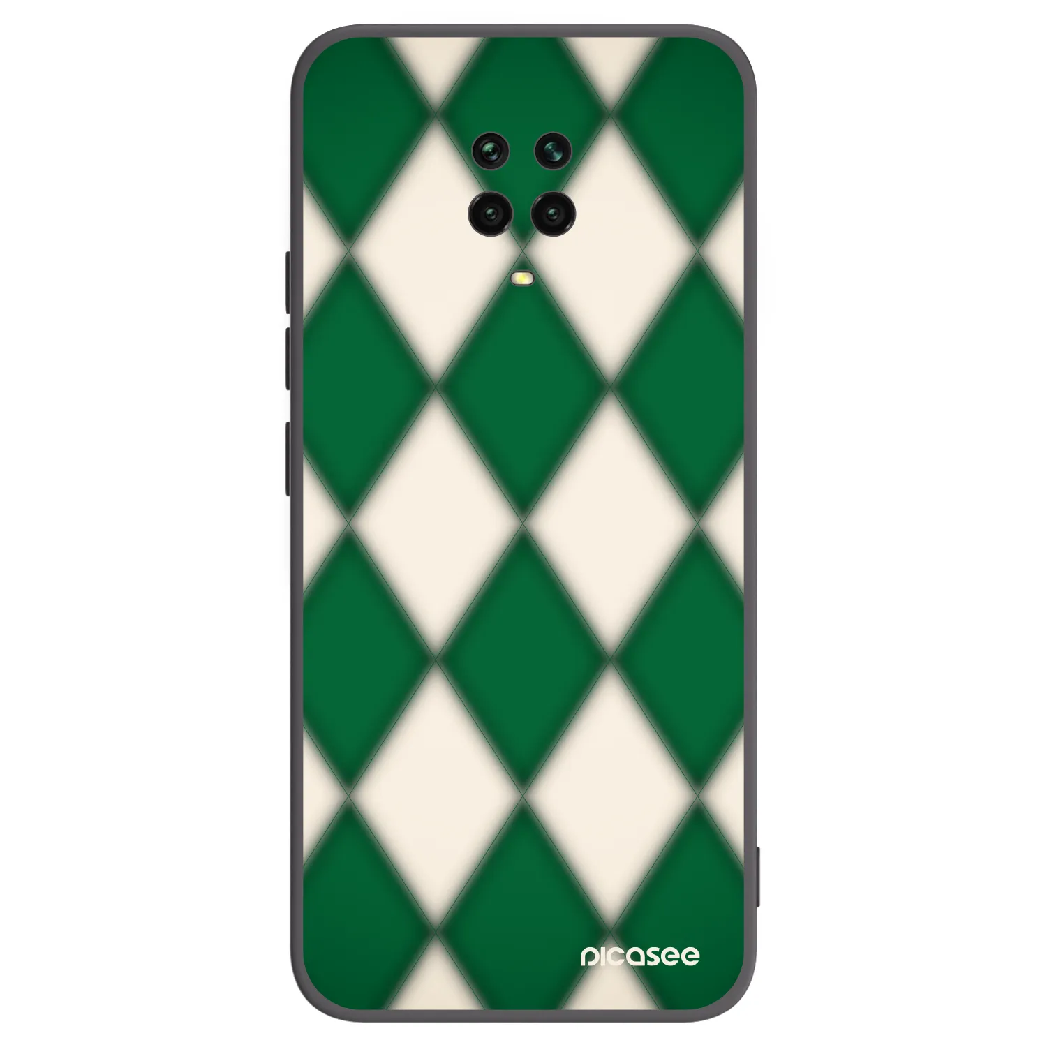 Picasee fekete szilikon tok az alábbi mobiltelefonokra Xiaomi Redmi Note 9S - Emerald Diamond