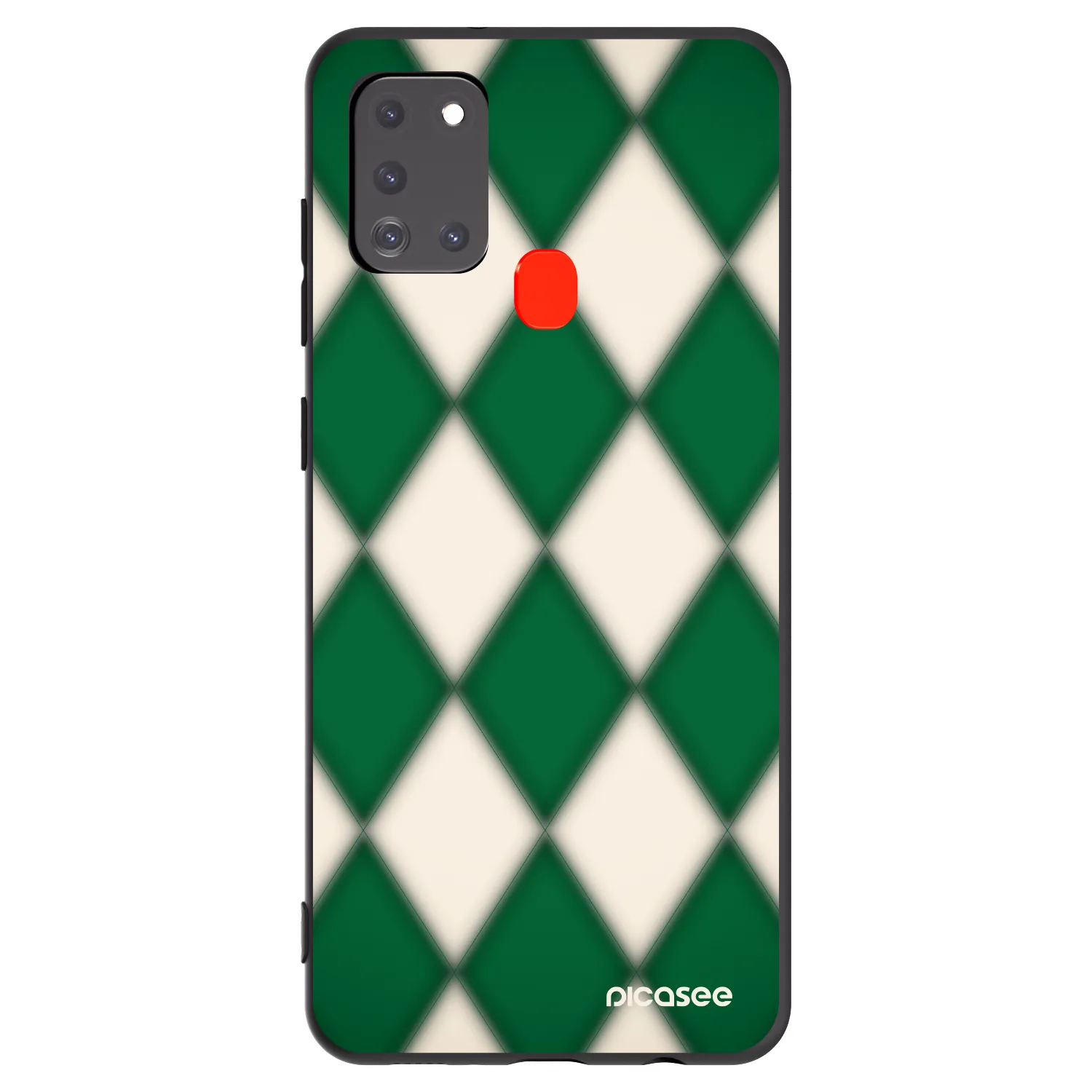 Picasee fekete szilikon tok az alábbi mobiltelefonokra Samsung Galaxy A21s - Emerald Diamond