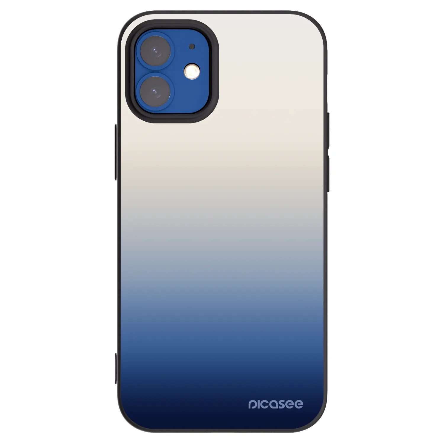 Picasee fekete szilikon tok az alábbi mobiltelefonokra Apple iPhone 12 mini - Gravity Fade