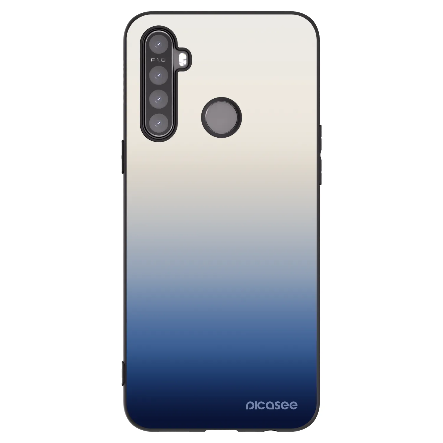 Picasee fekete szilikon tok az alábbi mobiltelefonokra Realme 6i - Gravity Fade
