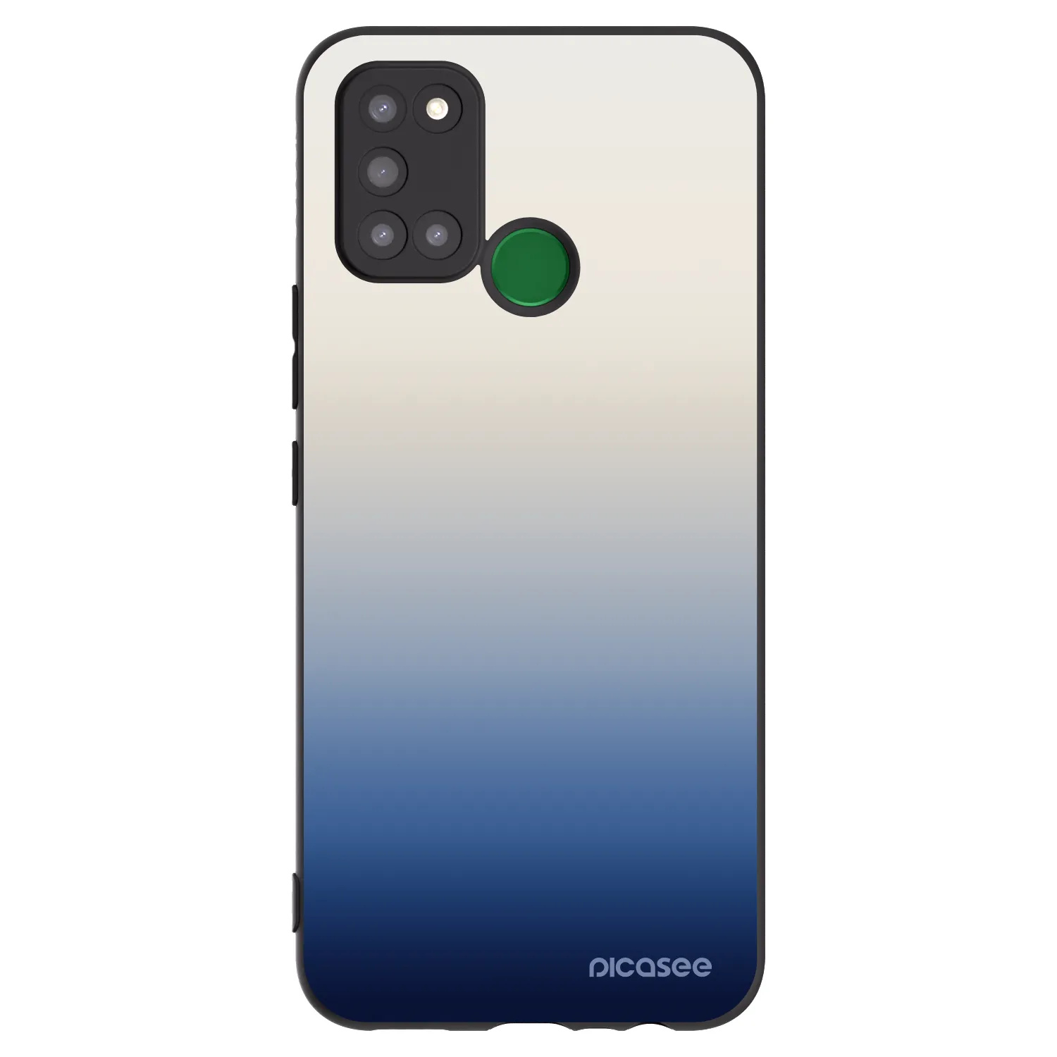 Picasee fekete szilikon tok az alábbi mobiltelefonokra Realme 7i - Gravity Fade