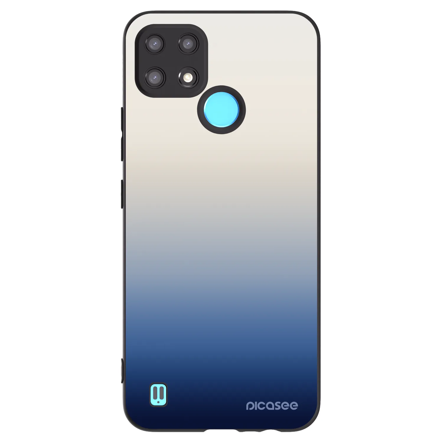 Picasee fekete szilikon tok az alábbi mobiltelefonokra Realme C21 - Gravity Fade