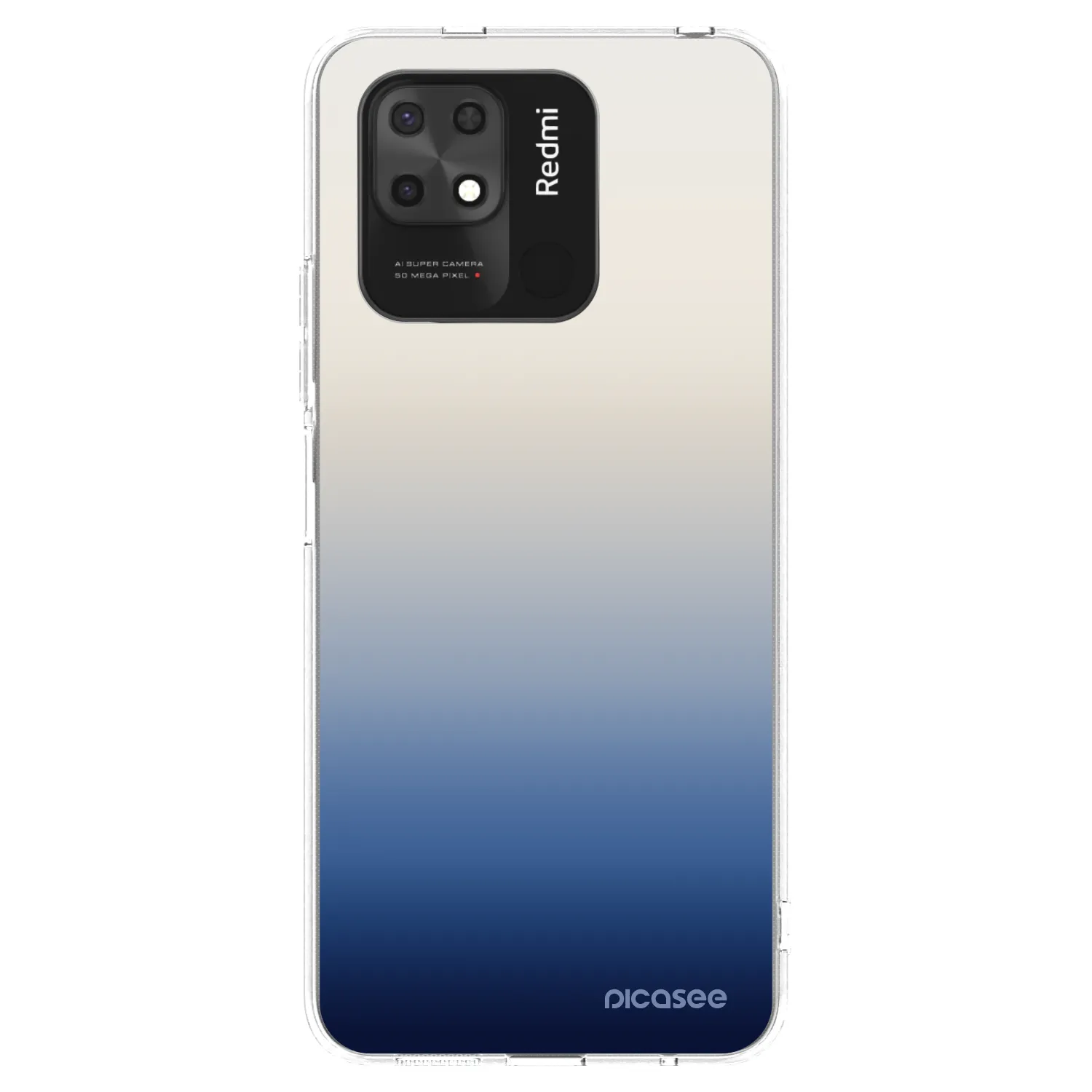 Picasee átlátszó szilikon tok az alábbi mobiltelefonokra Xiaomi Redmi 10C - Gravity Fade