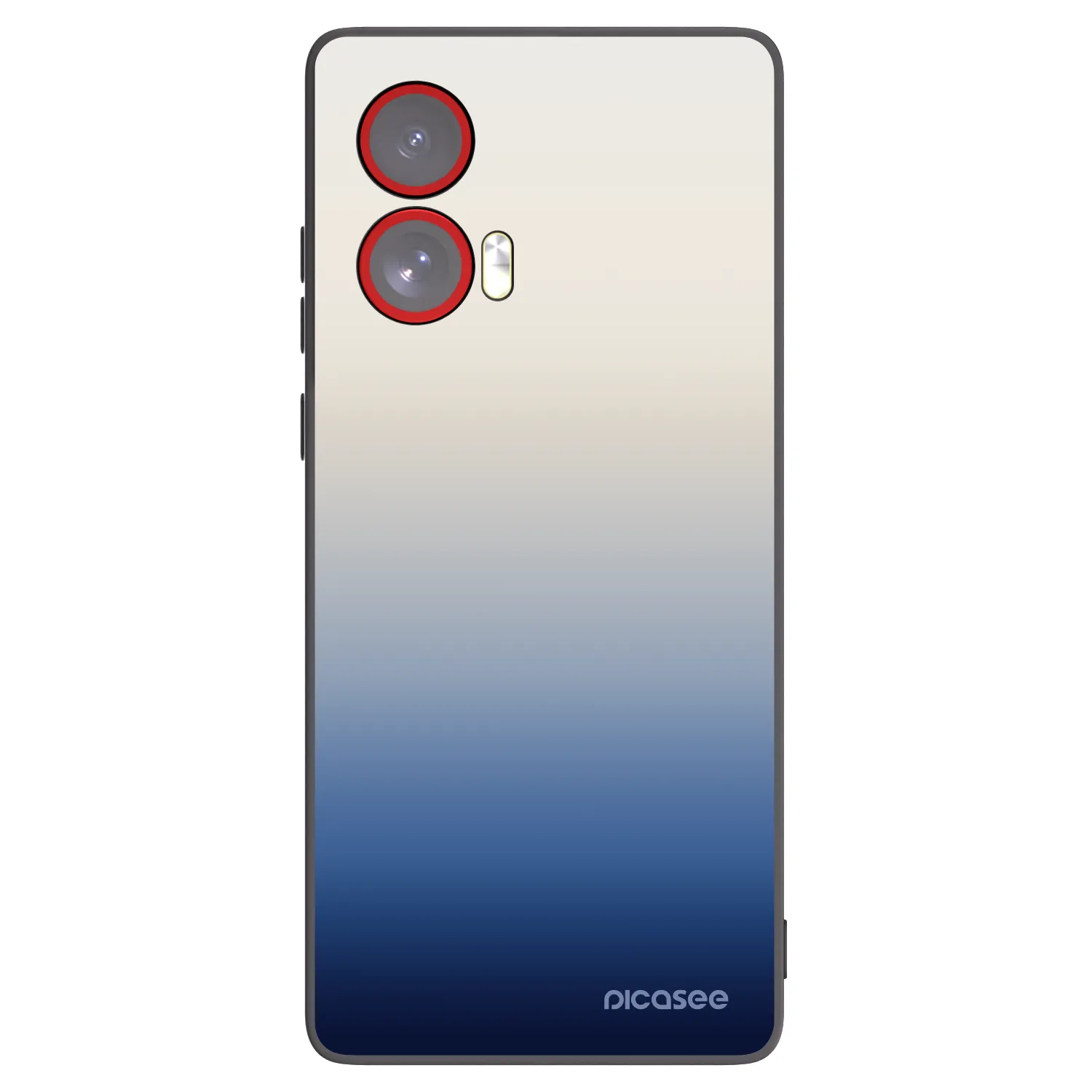 Picasee fekete szilikon tok az alábbi mobiltelefonokra Motorola Edge 50 Fusion - Gravity Fade