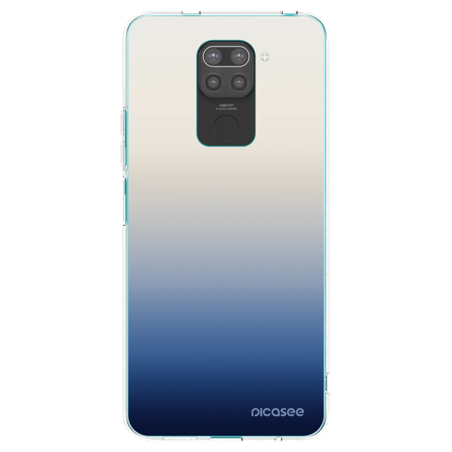 Picasee fekete szilikon tok az alábbi mobiltelefonokra Xiaomi Redmi Note 9 - Gravity Fade