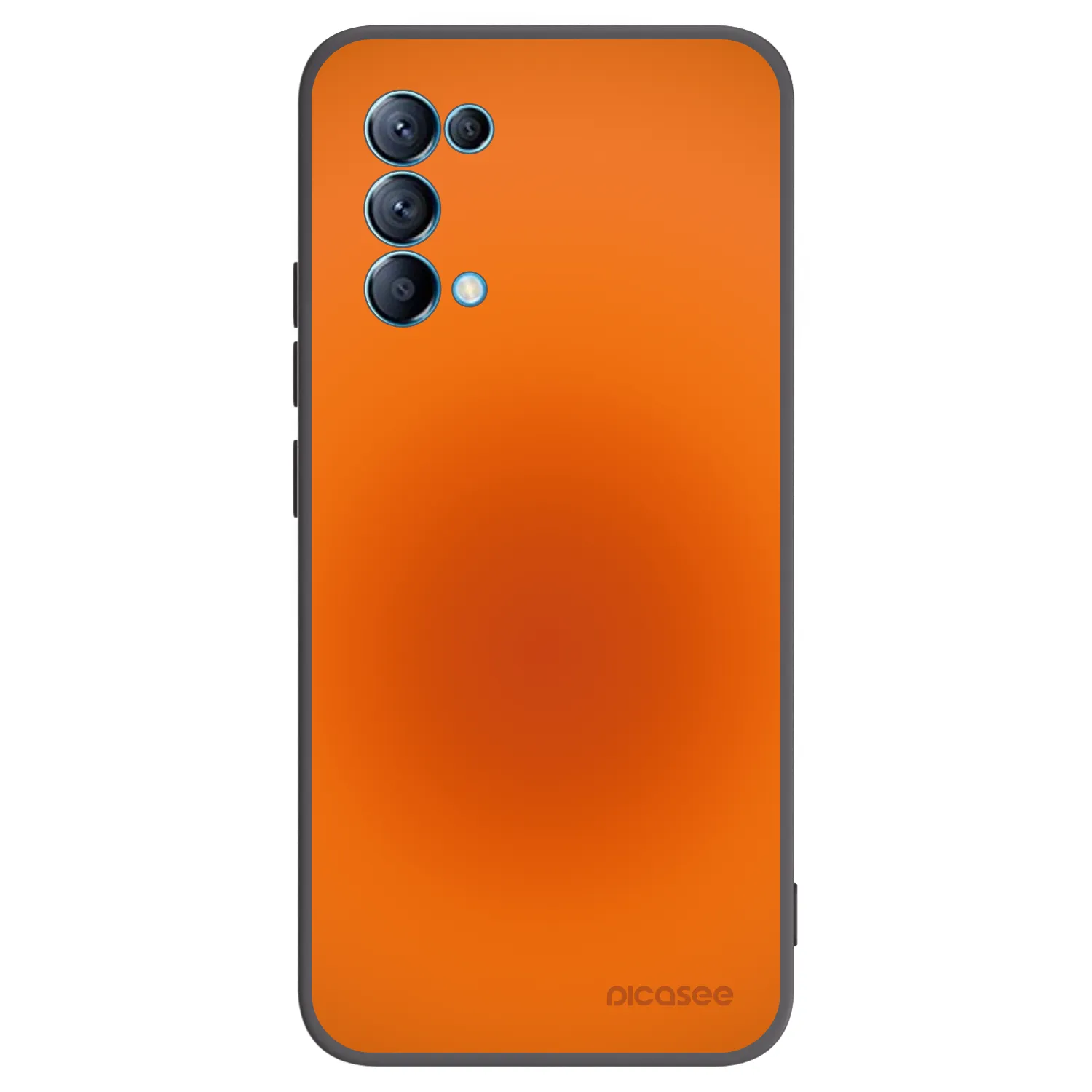 Picasee fekete szilikon tok az alábbi mobiltelefonokra OPPO Reno 5 5G - Heat Core