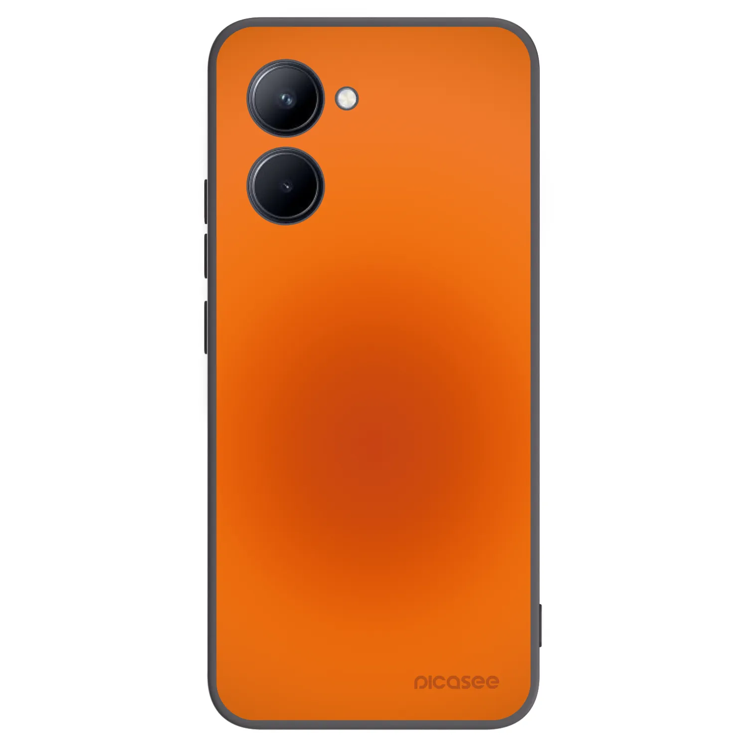 Picasee fekete szilikon tok az alábbi mobiltelefonokra Realme C33 (2023) - Heat Core