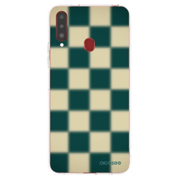Picasee átlátszó szilikon tok az alábbi mobiltelefonokra Samsung Galaxy A20s - Shadow Chess