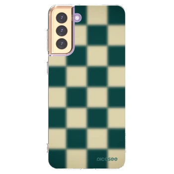 Picasee átlátszó szilikon tok az alábbi mobiltelefonokra Samsung Galaxy S21+ 5G G996F - Shadow Chess