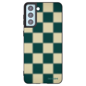Picasee fekete szilikon tok az alábbi mobiltelefonokra Samsung Galaxy S21+ 5G G996F - Shadow Chess