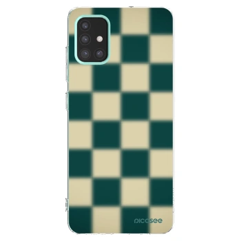Picasee átlátszó szilikon tok az alábbi mobiltelefonokra Samsung Galaxy M31s - Shadow Chess