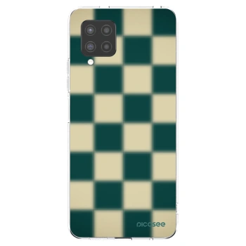 Picasee átlátszó szilikon tok az alábbi mobiltelefonokra Samsung Galaxy A42 A426B - Shadow Chess
