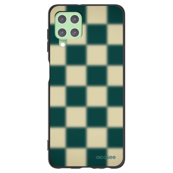 Picasee fekete szilikon tok az alábbi mobiltelefonokra Samsung Galaxy A22 A225F 4G - Shadow Chess