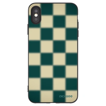 Picasee fekete szilikon tok az alábbi mobiltelefonokra Apple iPhone XS Max - Shadow Chess