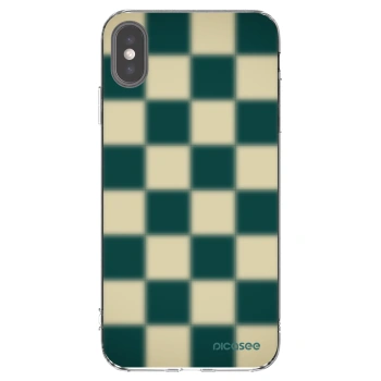 Picasee átlátszó szilikon tok az alábbi mobiltelefonokra Apple iPhone XS Max - Shadow Chess
