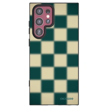 Picasee fekete szilikon tok az alábbi mobiltelefonokra Samsung Galaxy S22 Ultra 5G - Shadow Chess