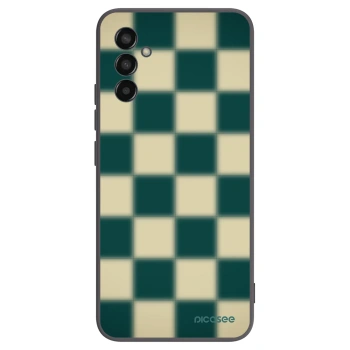 Picasee fekete szilikon tok az alábbi mobiltelefonokra Samsung Galaxy M13 M135F - Shadow Chess