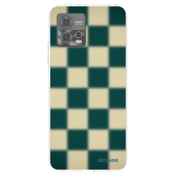 Picasee átlátszó szilikon tok az alábbi mobiltelefonokra Motorola Moto G72 - Shadow Chess