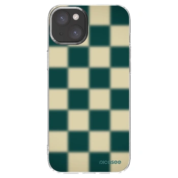 Picasee átlátszó szilikon tok az alábbi mobiltelefonokra Apple iPhone 15 Plus - Shadow Chess