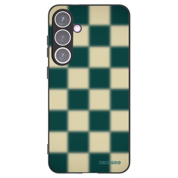 Picasee fekete szilikon tok az alábbi mobiltelefonokra Samsung Galaxy S24+ S926B 5G - Shadow Chess