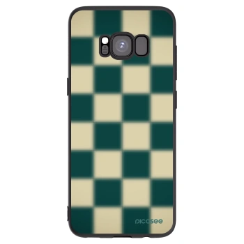 Picasee fekete szilikon tok az alábbi mobiltelefonokra Samsung Galaxy S8 G950F - Shadow Chess