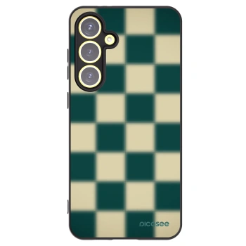 Picasee fekete szilikon tok az alábbi mobiltelefonokra Samsung Galaxy S24 FE S721B - Shadow Chess