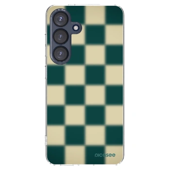 Picasee átlátszó szilikon tok az alábbi mobiltelefonokra Samsung Galaxy S25 5G - Shadow Chess