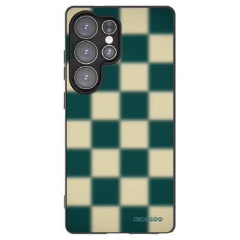 Picasee fekete szilikon tok az alábbi mobiltelefonokra Samsung Galaxy S25 Ultra 5G - Shadow Chess