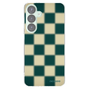 Picasee átlátszó szilikon tok az alábbi mobiltelefonokra Samsung Galaxy S25+ 5G - Shadow Chess