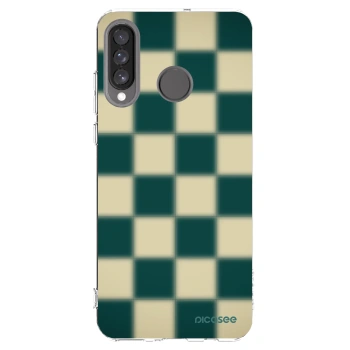 Picasee átlátszó szilikon tok az alábbi mobiltelefonokra Huawei P30 Lite - Shadow Chess